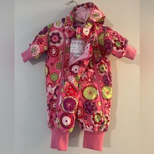 Hanna Andersson baby girl Snowsuit with Hood